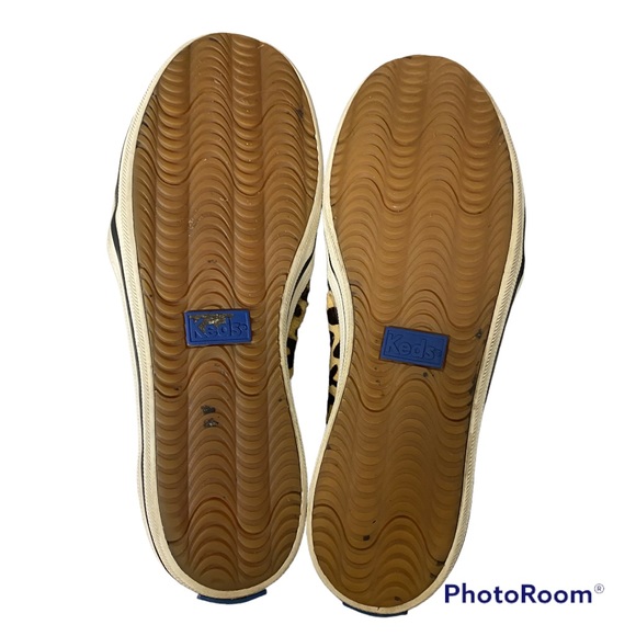 Keds + Kate Spade | size 5 New York Double Decker Leopard Printed Calf Hair Pony - Picture 4 of 5